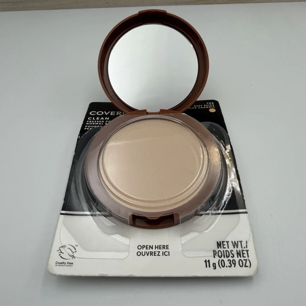 Covergirl Clean Pressed Powder Foundation 125 Buff Beige - Original Talc